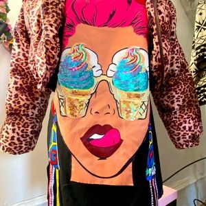 Long sleeved Jazzy Face shirt/dress